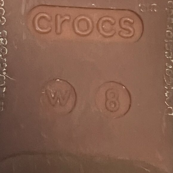 CROCS Rio Pointed Toe Jelly Slip On Flats Comfort Shoes Womens 8 Ballet Shoes - Picture 12 of 12